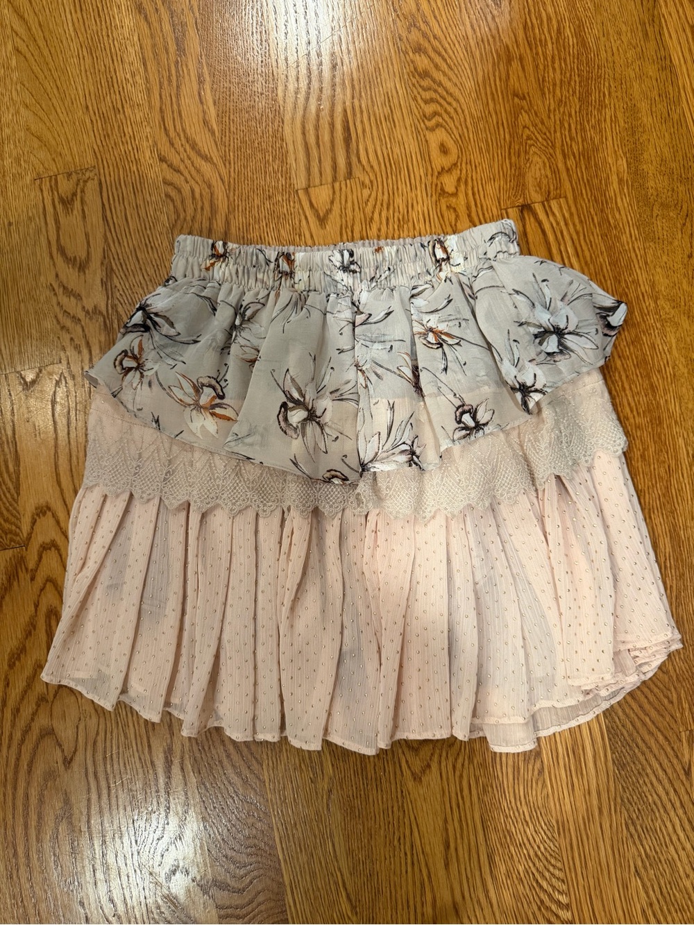 Allison New York Layered Ruffle Mini Skirt